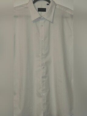J.Ver men's XL Softbusiness Techshirt Classic White Dress Shirt Button Up Collar